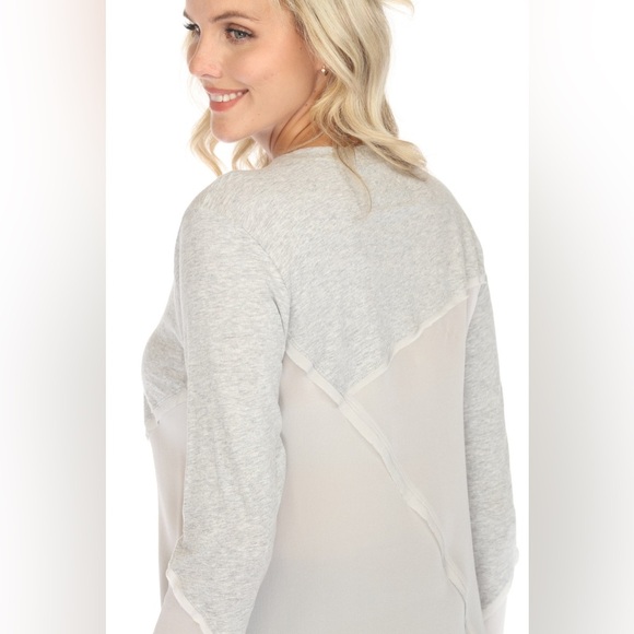 Johnny Was Pete & Greta Libby Mixed Media Top | Silk and Cotton - Picture 4 of 10